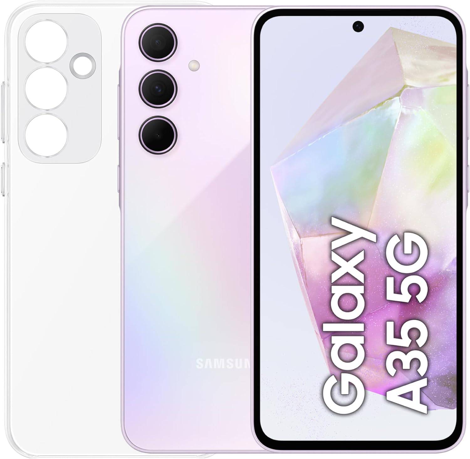 SAMSUNG GALAXY A35 5G 8GB RAM 256GB DUAL SIM AWESOME LILAC + FREE COVER CLEAR CASE SAMSUNG GALAXY A35 5G 8GB RAM 256GB DUAL SIM AWESOME LILAC + FREE COVER CLEAR CASE